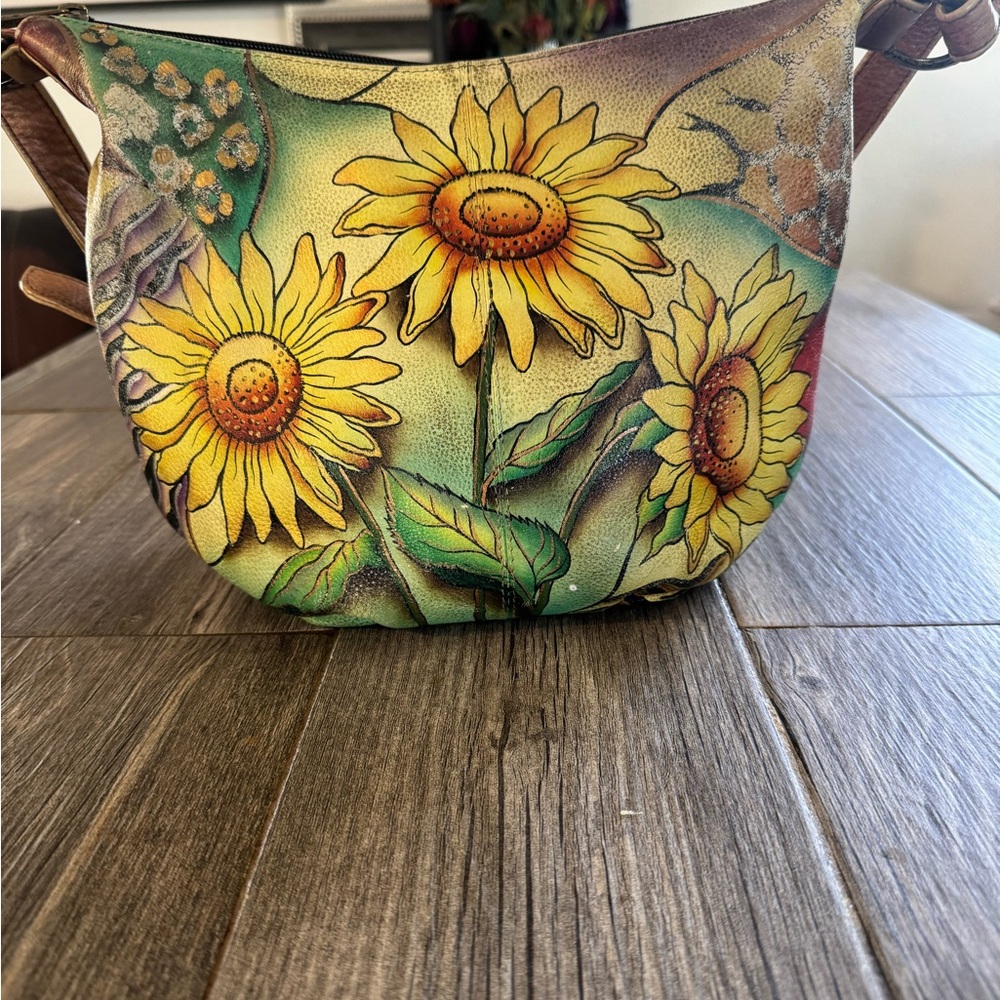 Anuschka Artistic Multicolor Shoulder Bag - Picture 3 of 16